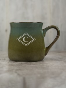 Santa Fe Ceramic Mug, Blue/Green
