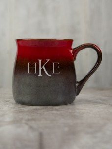 Santa Fe Ceramic Mug, Red/Beige