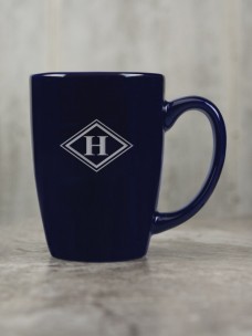 Cafe Ceramic Mug, Blue