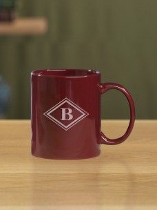 Classic Ceramic Mug, Maroon